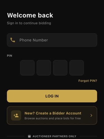 Invictus Bids iPad screenshot