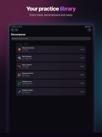 Deconpose: Practice Any Song iPad screenshot