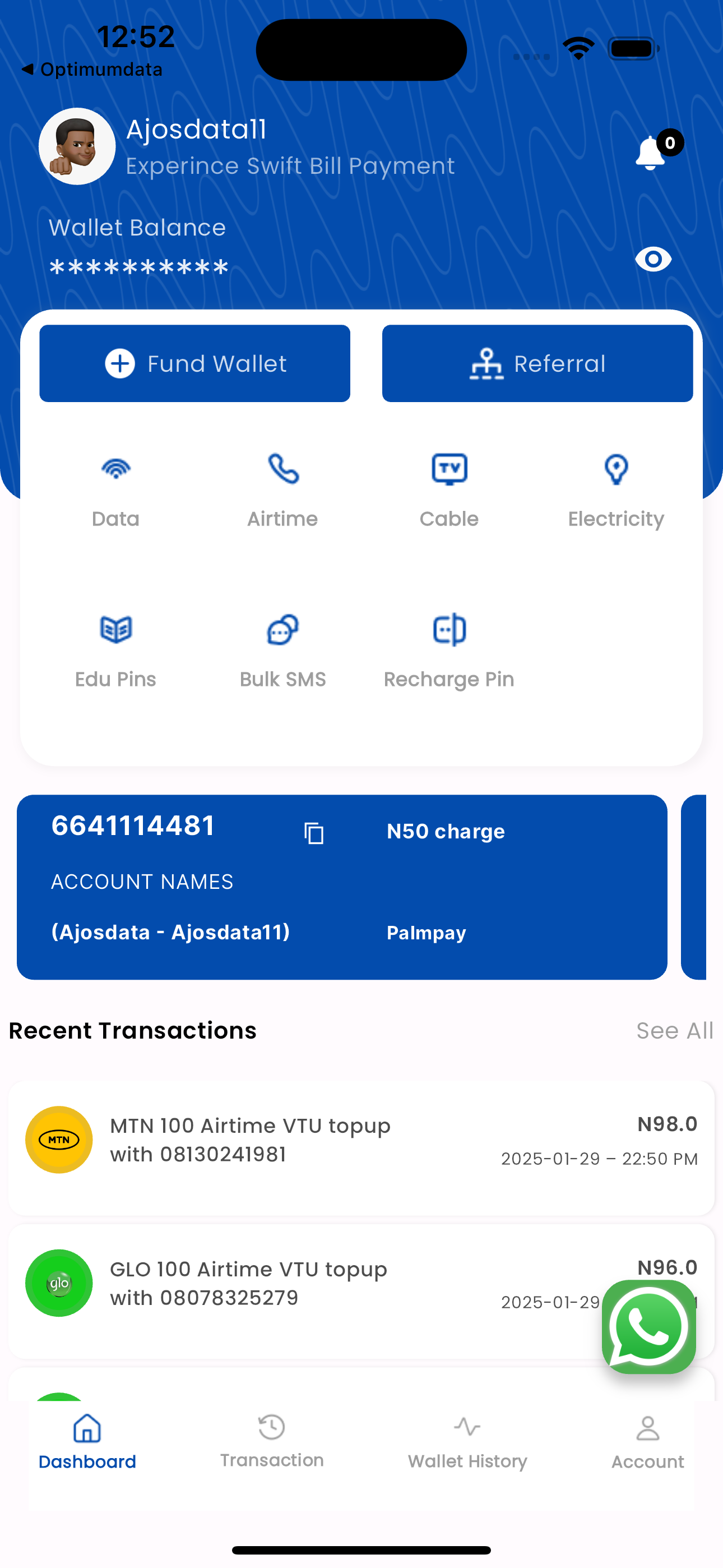 Ajosdata service screenshot 2