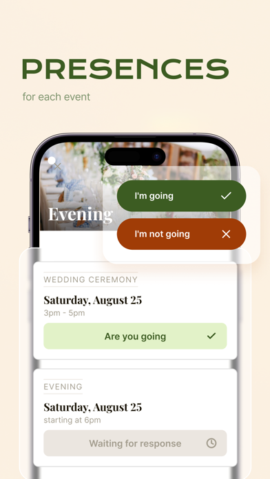 Faire-part app Screenshot
