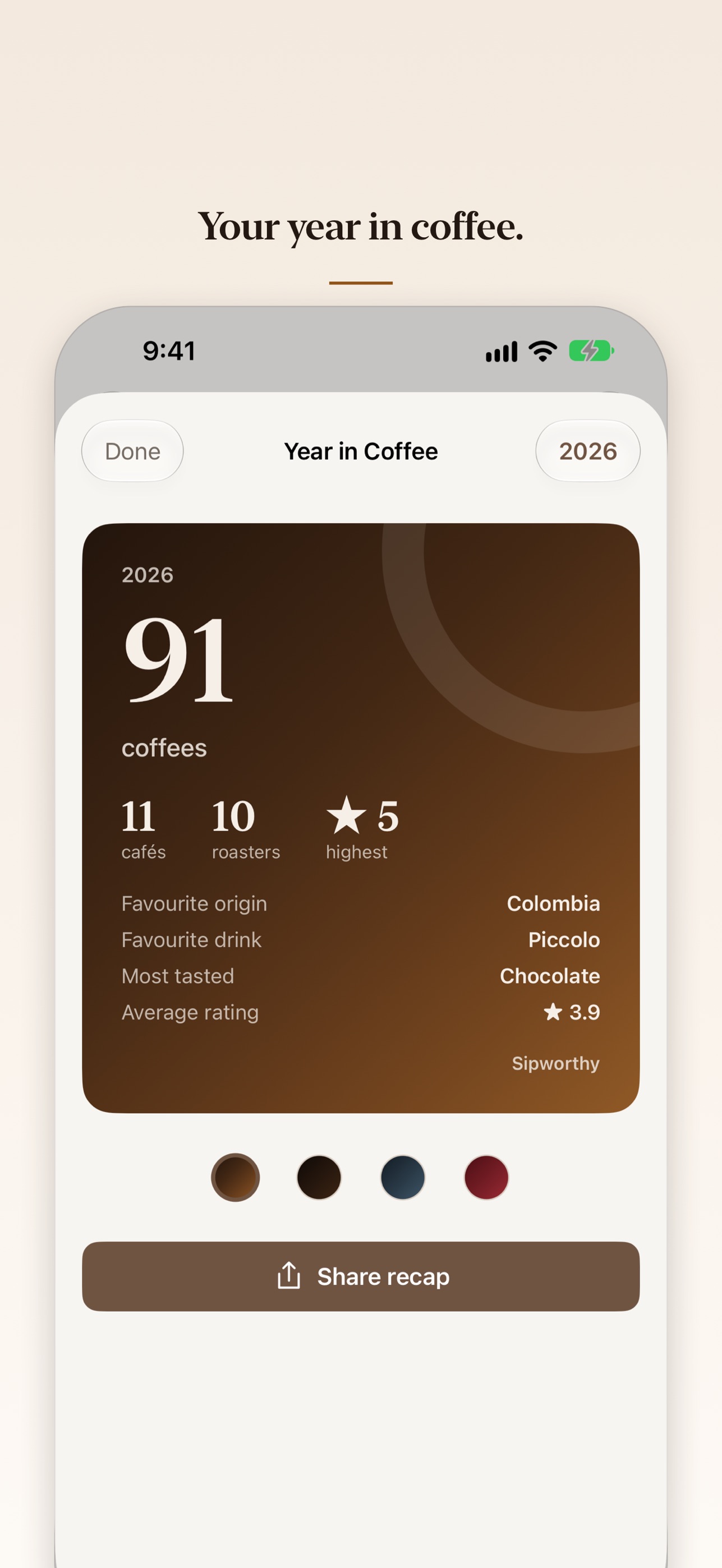 Screenshot 8 of Sipworthy: Coffee Journal