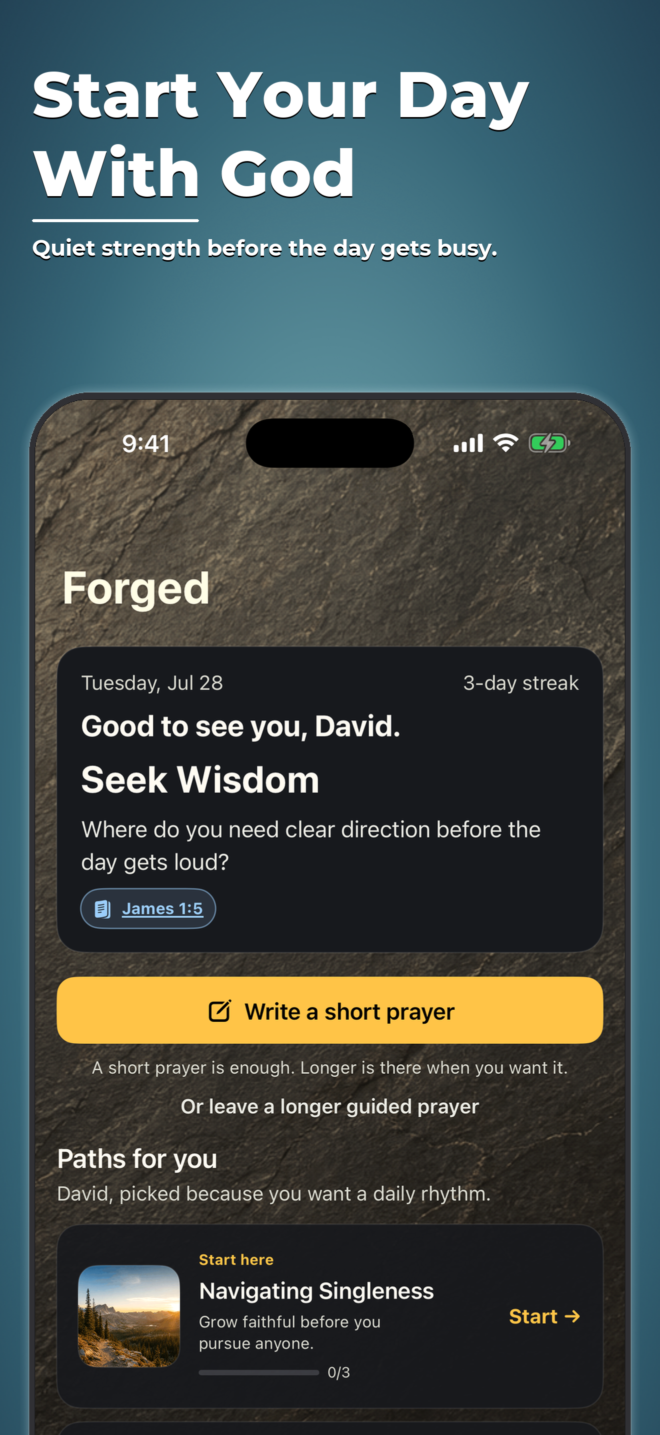 Forged - Men's Prayer Journal screenshot 4
