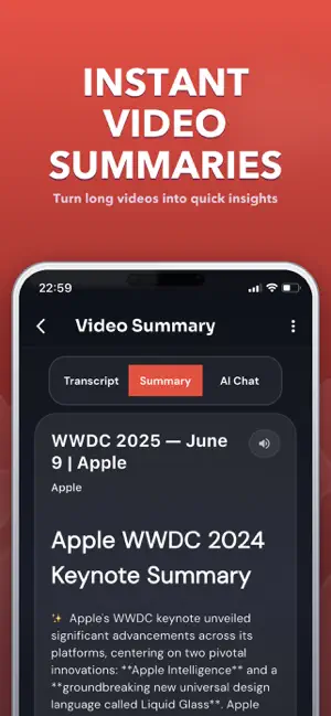YuBrief: AI YouTube Summarizer screenshot 1