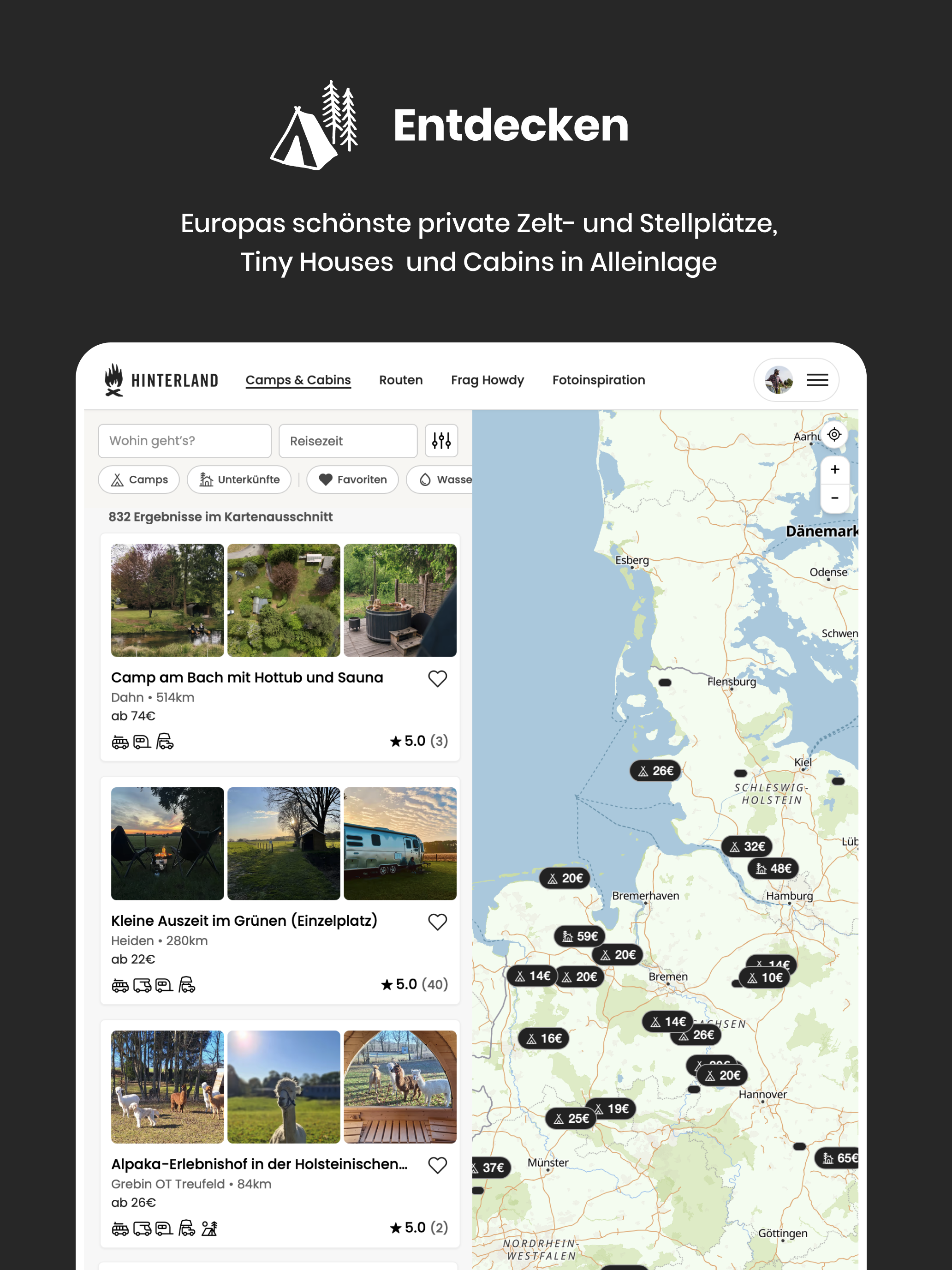 HINTERLAND: Camping & Cabins screenshot 10
