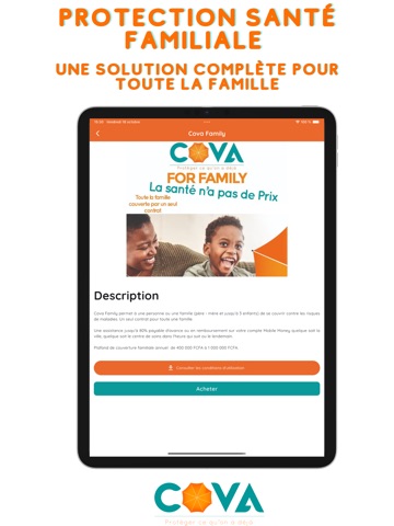 Cova iPad screenshot