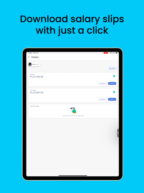 greytHR - the one-stop HR App iPad screenshot 4 - Business app