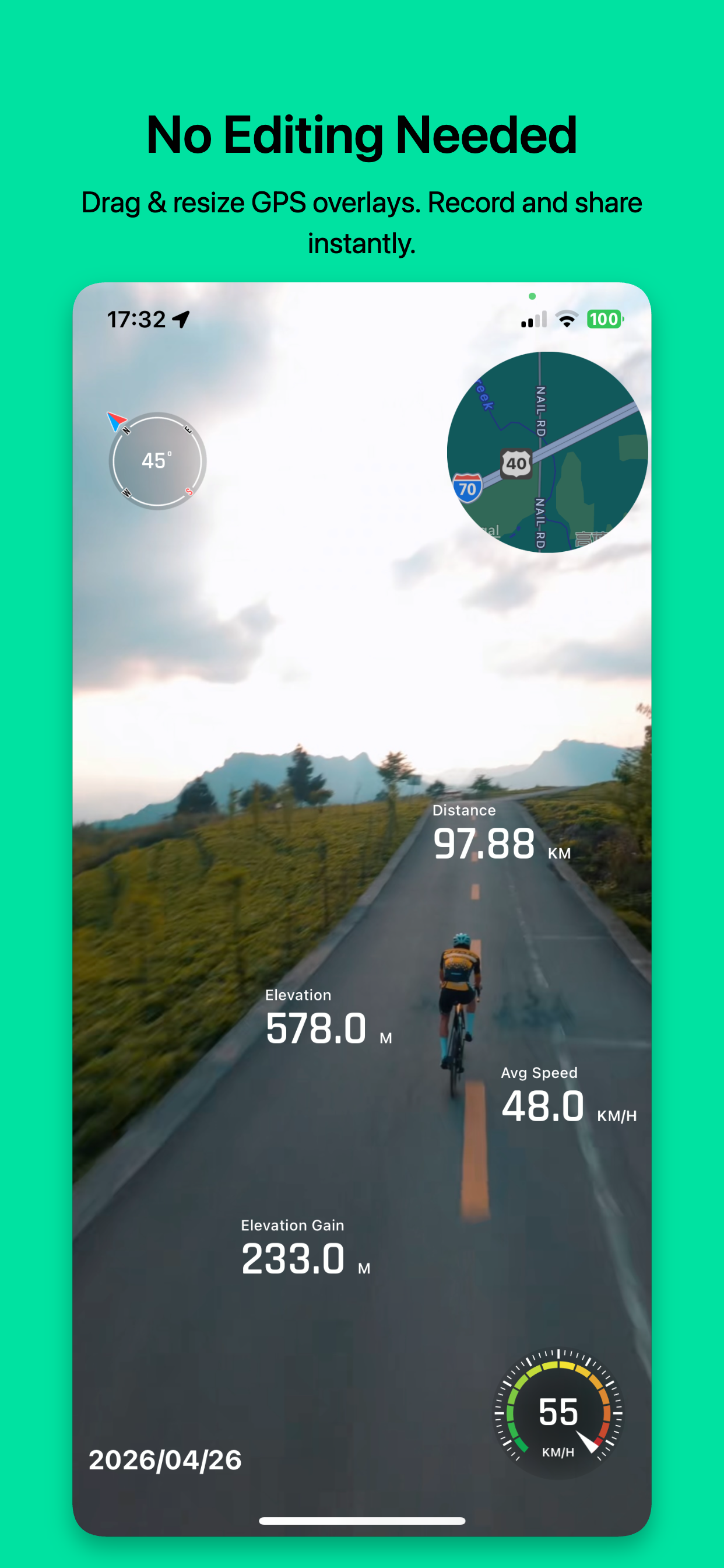 Bikecam – GPS Action Camera screenshot 2