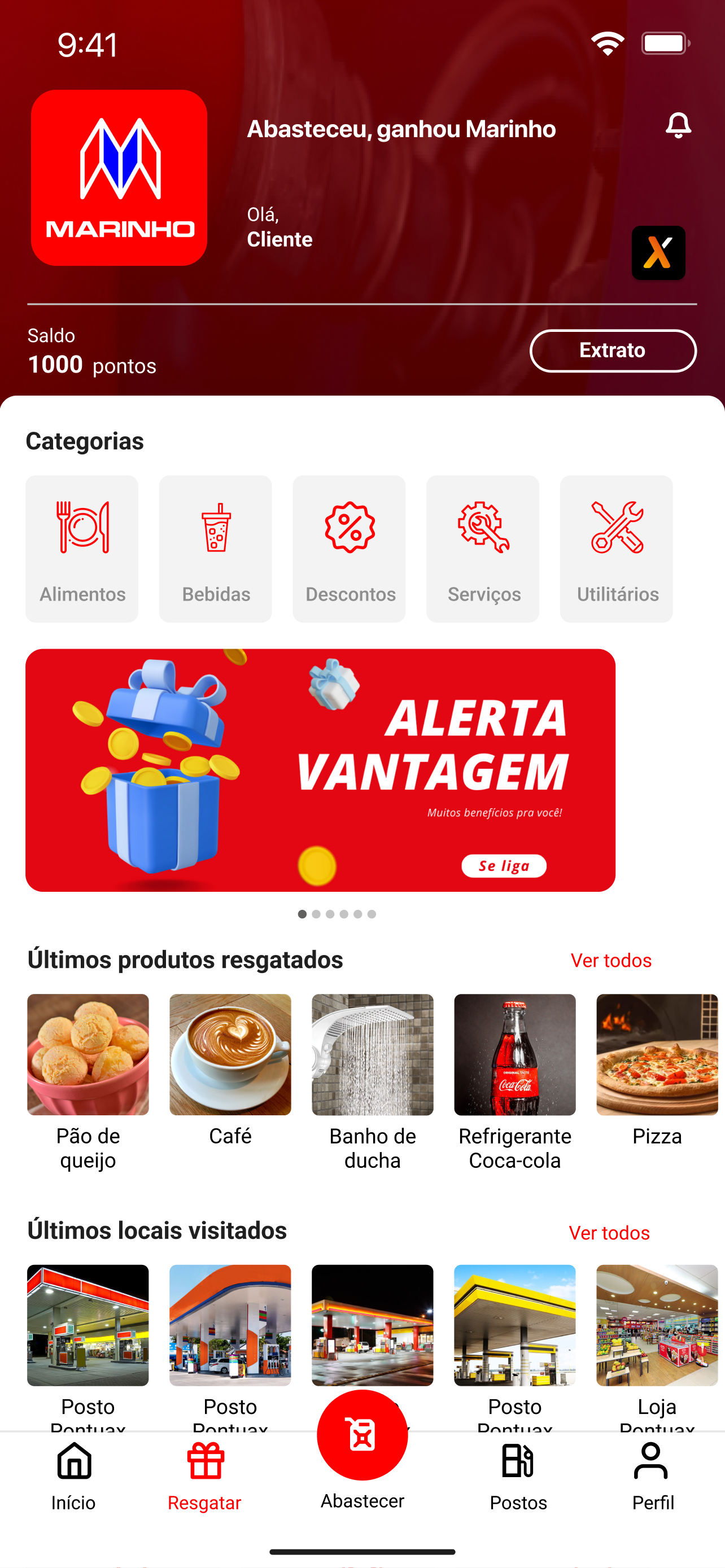 Abasteceu, ganhou Marinho!