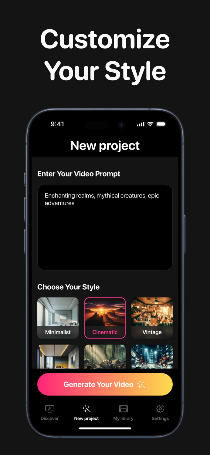 AI Video Maker Art Generator.