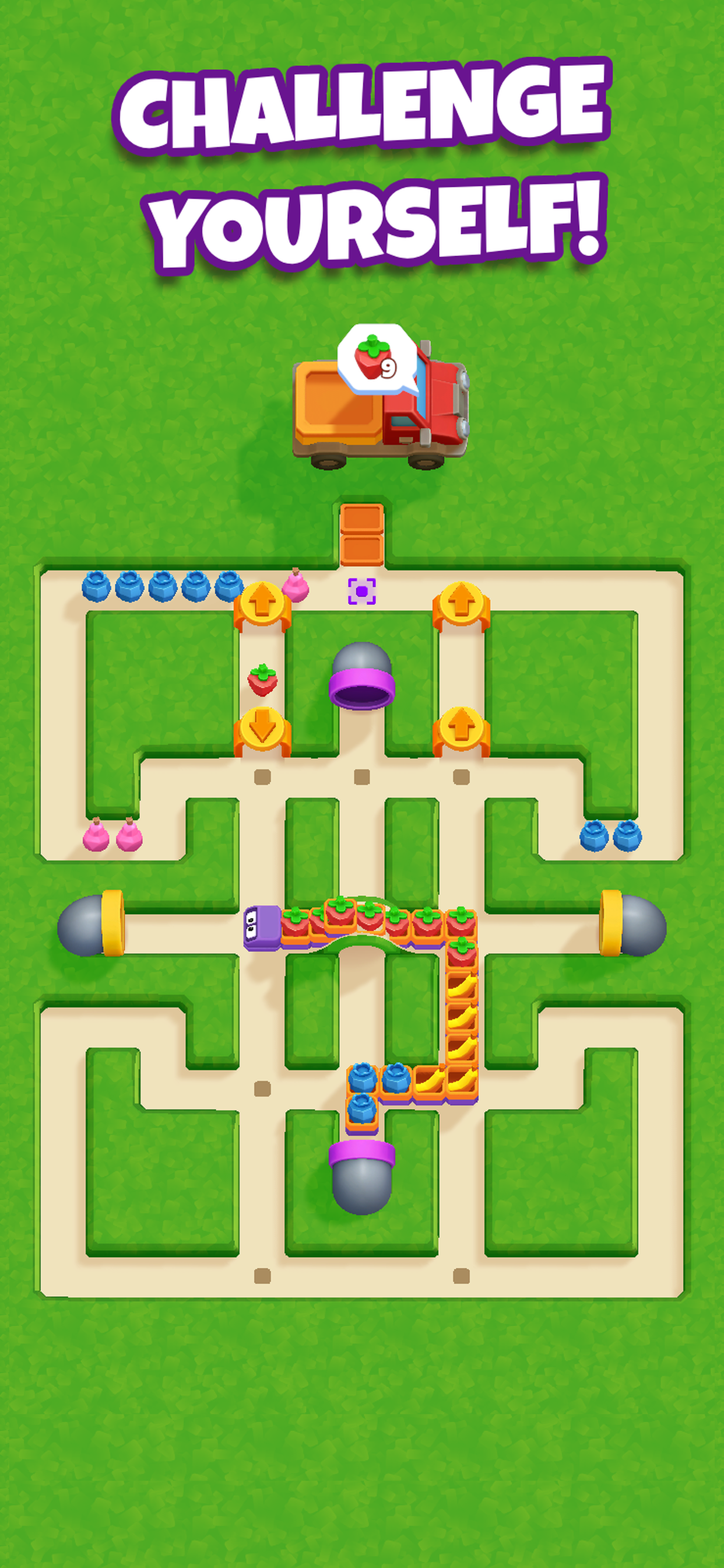 Snacky Dash: Food Maze Puzzle