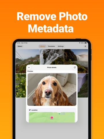 EXIF Metadata Editor & Remover iPad screenshot