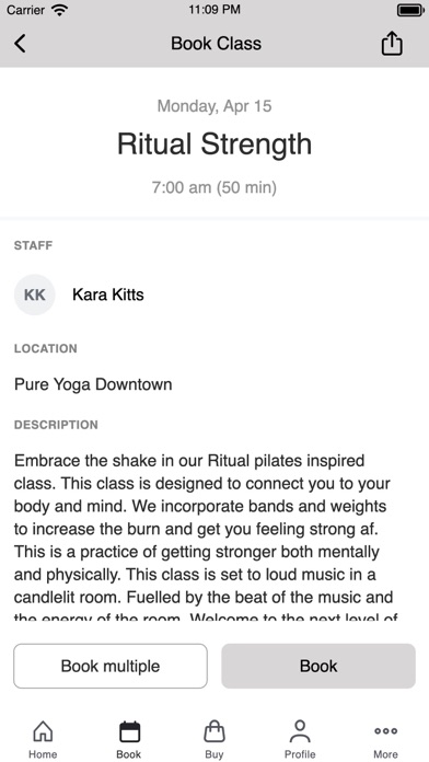 Pure Yoga Ottawa Screenshot