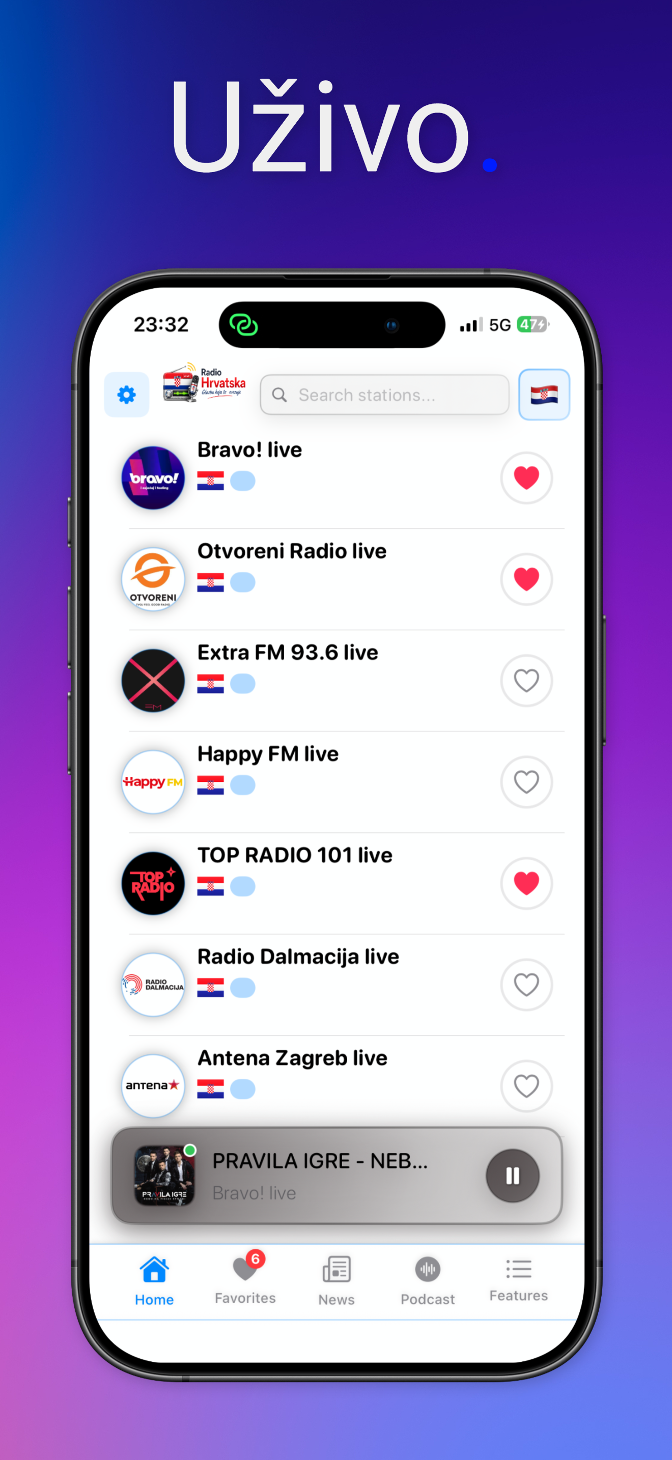 Hrvatski Radio Uživo FM - HR