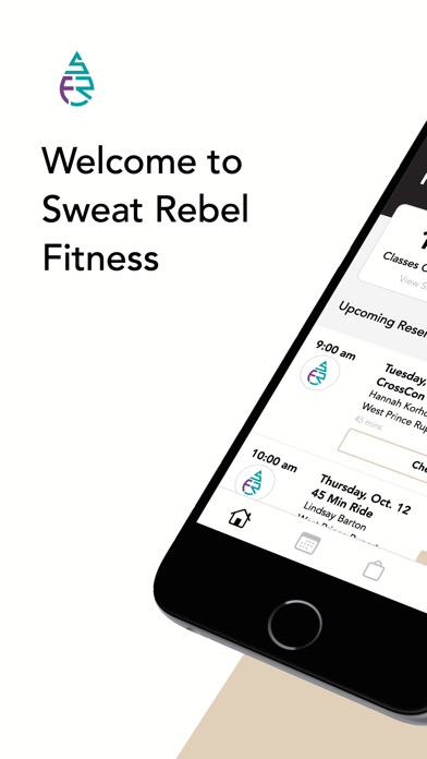 Sweat Rebel Fitness app screenshot