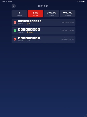 Pie Puzzle: Word Game iPad screenshot