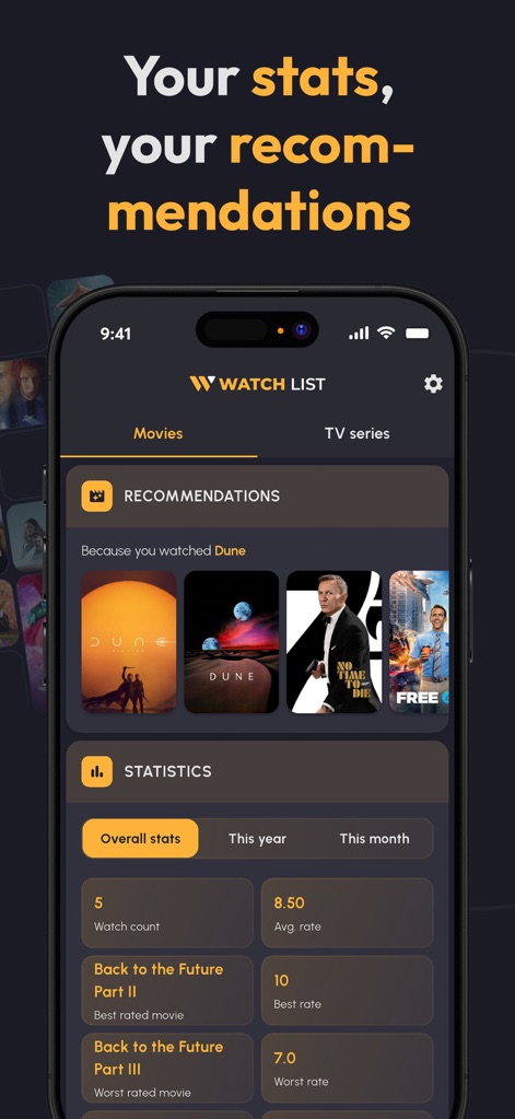Watch List: TV Series & Movies - Utilities App | MWM