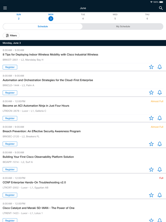 Screenshot #4 for Cisco Events App
