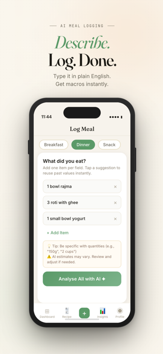 InsightBite:AI Calorie Tracker Screenshot 1 of 7