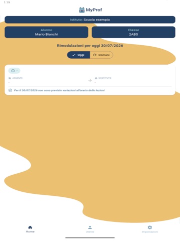 MyProf iPad screenshot 1