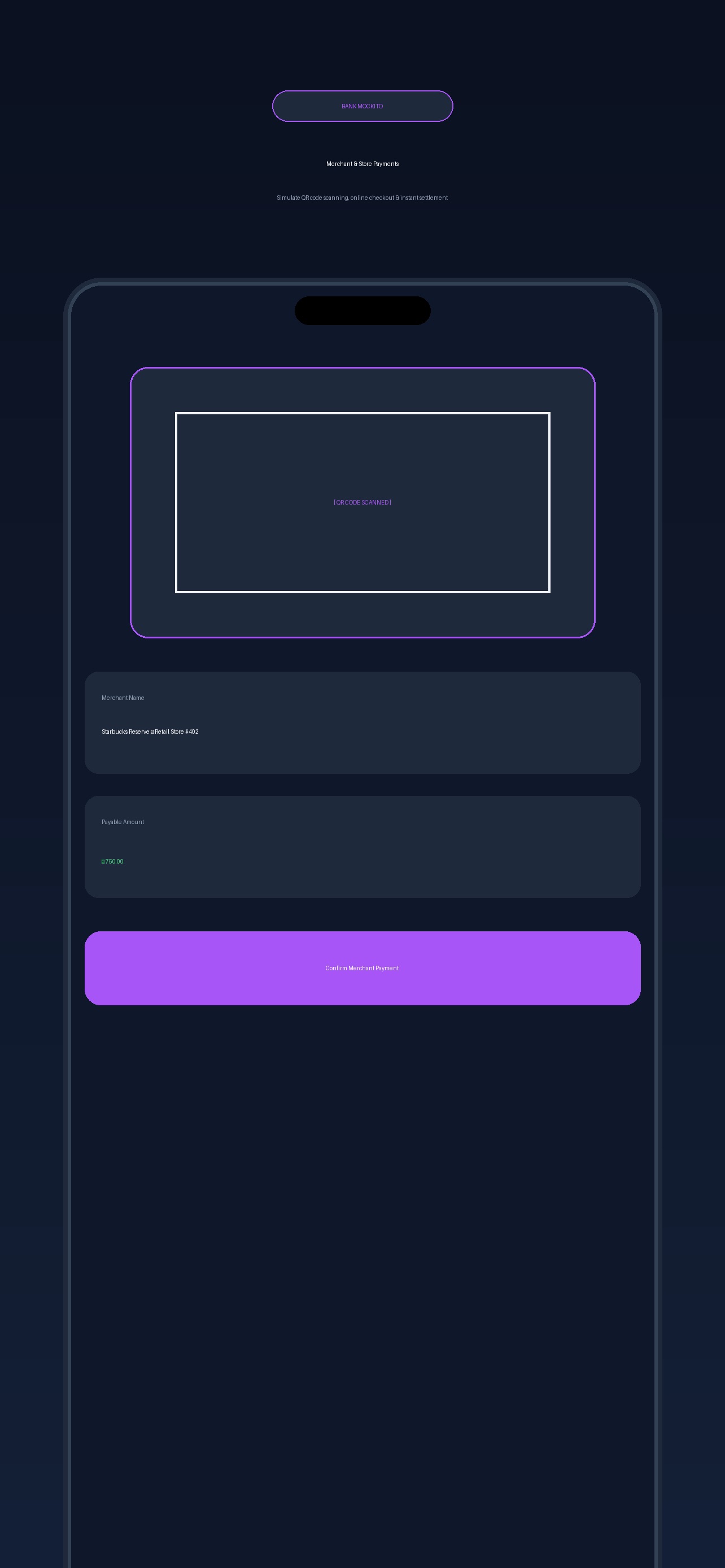 Screenshot 1 of Bank Mockito