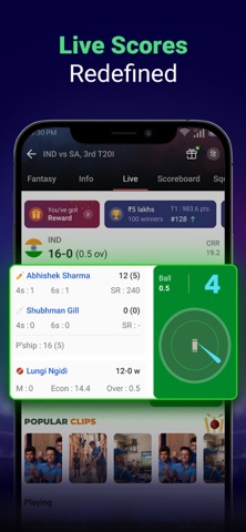 My11Circle Fantasy Cricket App iPhone screenshot 3