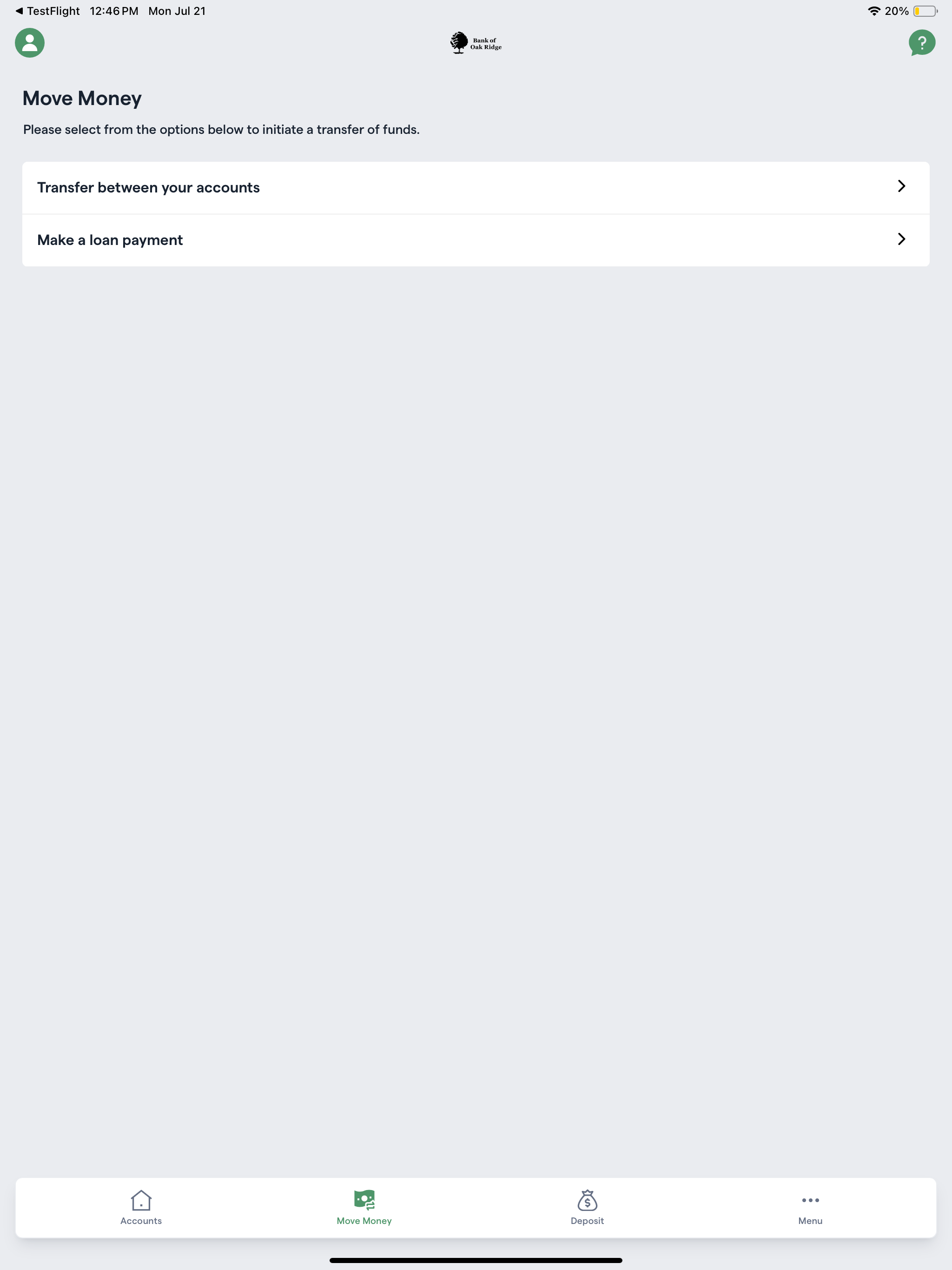 Bank Oak Ridge Mobile screenshot 10