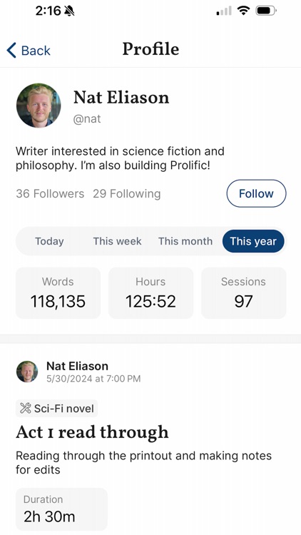 Prolific: Track Your Writing screenshot-3