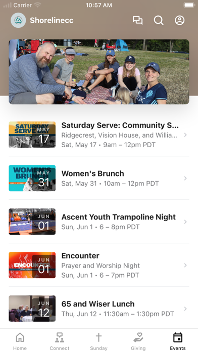Shoreline Community Church iPhone screenshot