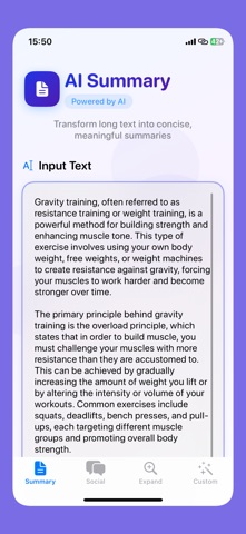AI Assistant:Text Summary Post Screenshot 1 of 7