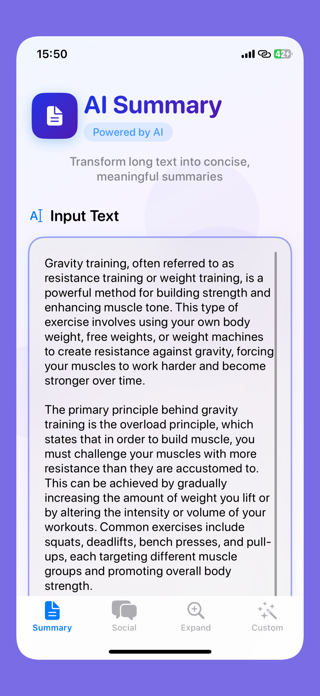 AI Assistant:Text Summary Post Screenshot 1 of 7