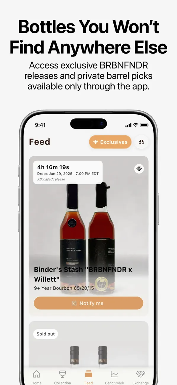 BRBNFNDR iOS app screenshot showing feature 6