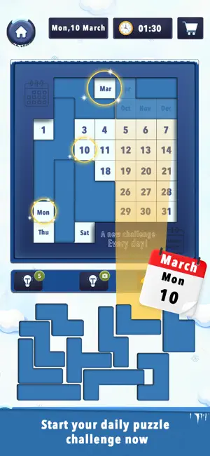 Daily Calendar Puzzle Game screenshot 4