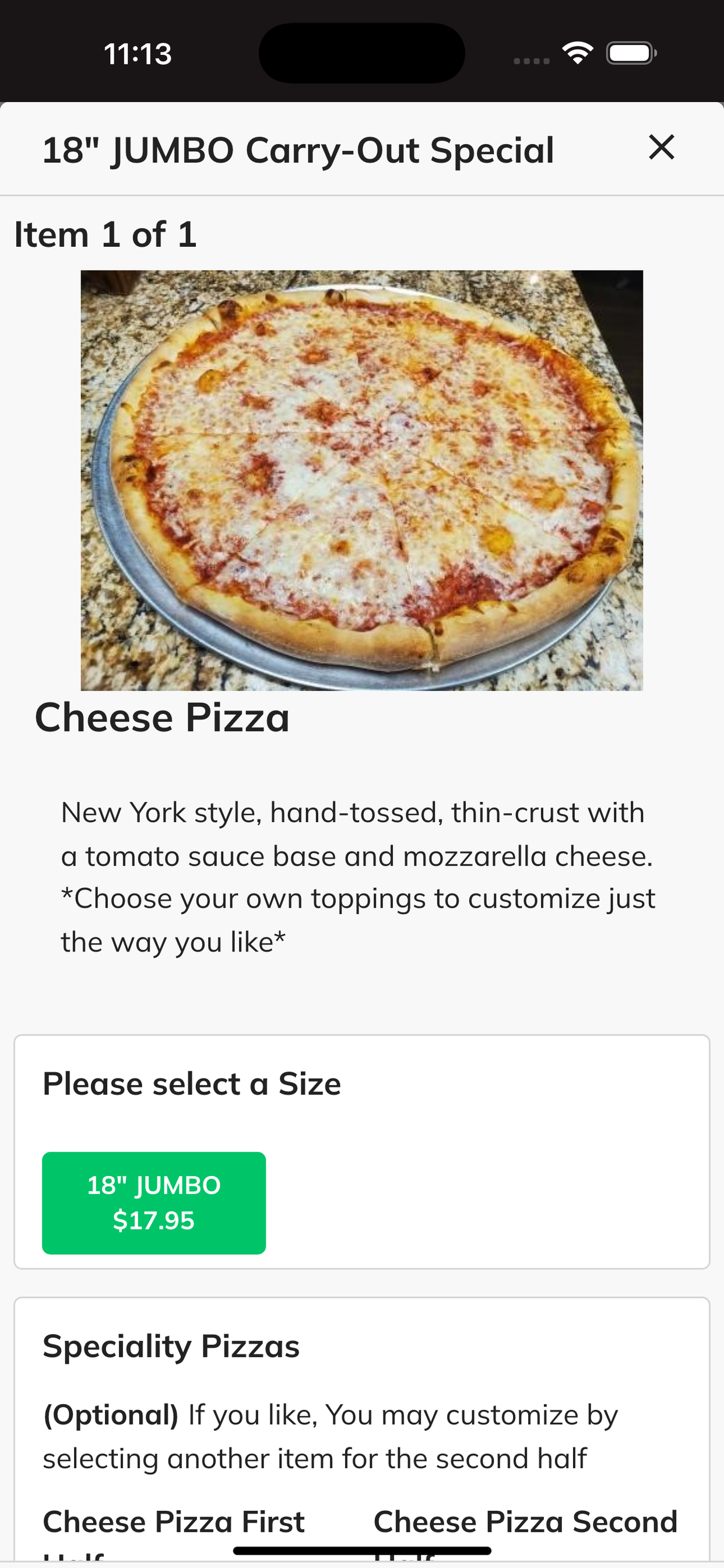 Baroni's Pizza screenshot 3