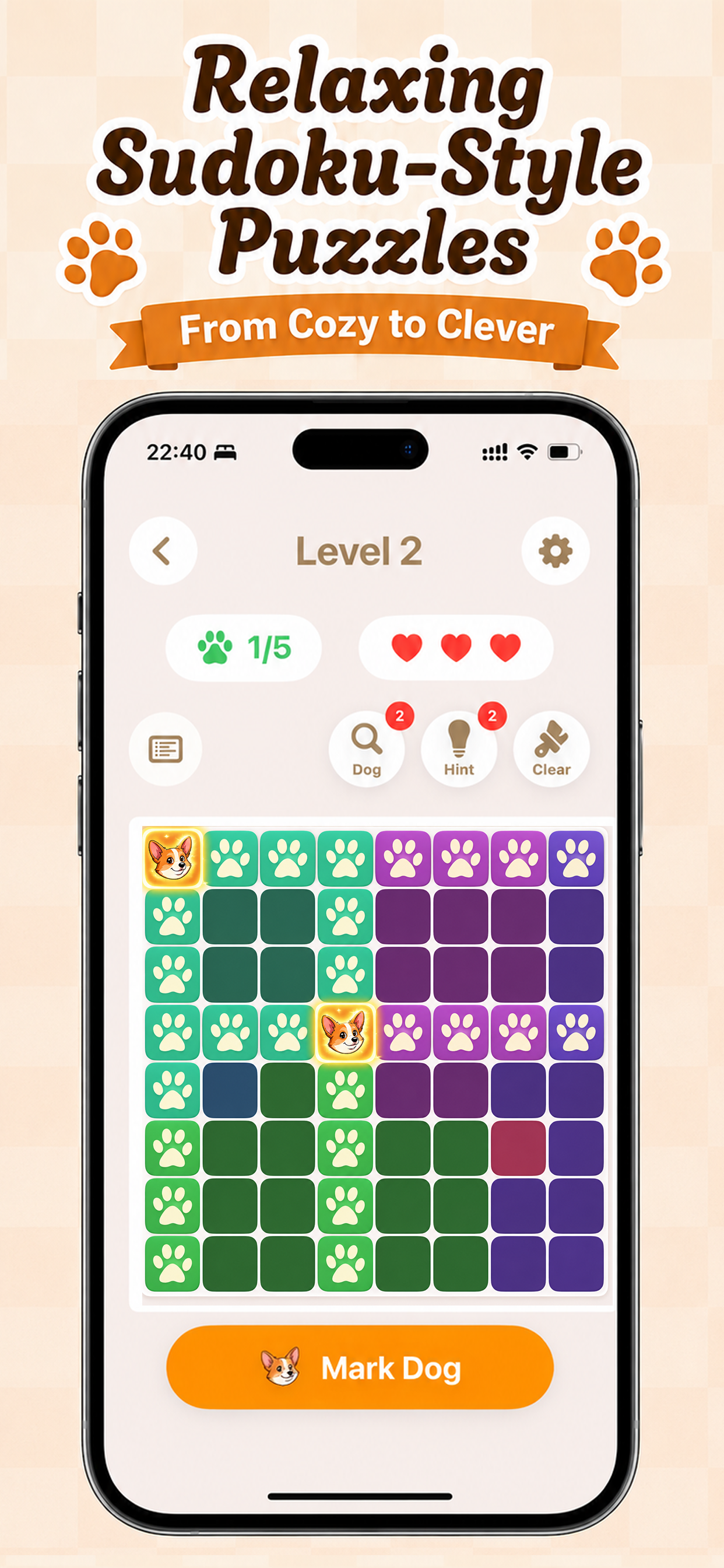 Pupdoku: Dog Sudoku Game screenshot 2