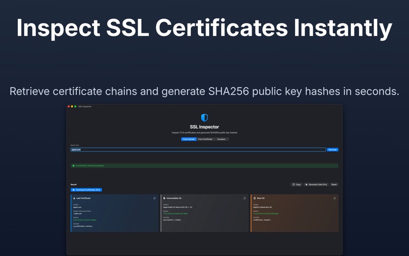 SSL Inspector screenshot