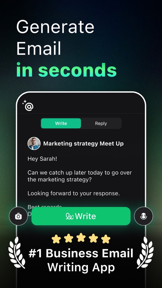 #1. AI Email Writer & Composer (iOS) 由: Tiny Leo Co., Ltd