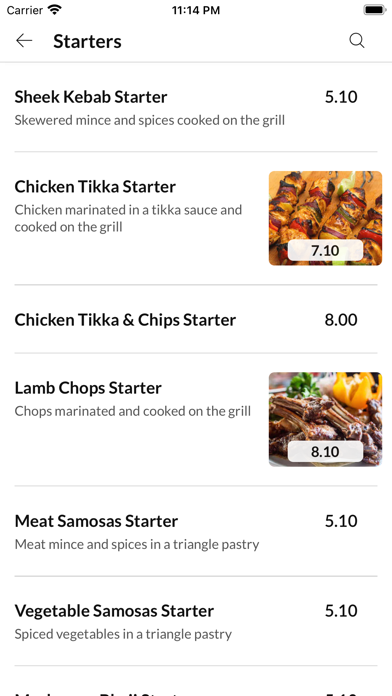Rajas Food House Screenshot