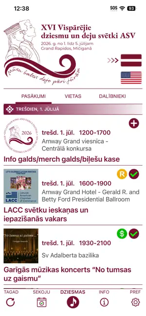 XVI Latvian Song & Dance Fest screenshot 2
