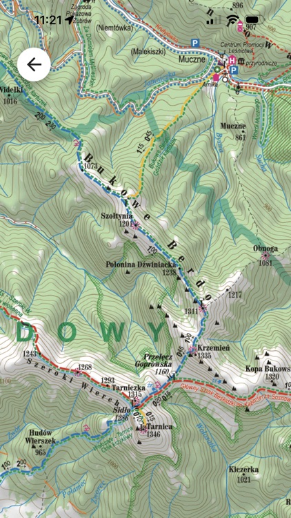 Bieszczady – mapa turystyczna