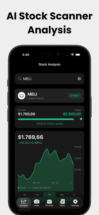 AI Stock Scanner Analysis Screenshot 1 of 3