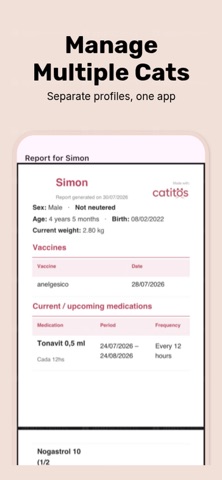 Catitos: Cat Health Tracker screenshot 4