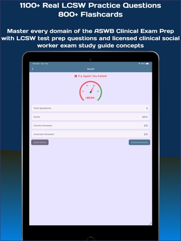 LCSW Clinical Exam Prep iPad screenshot