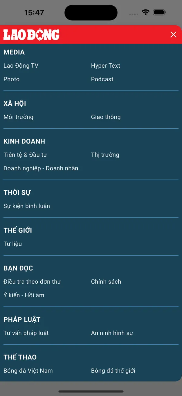 Screenshot #2 pour Báo Lao Động App