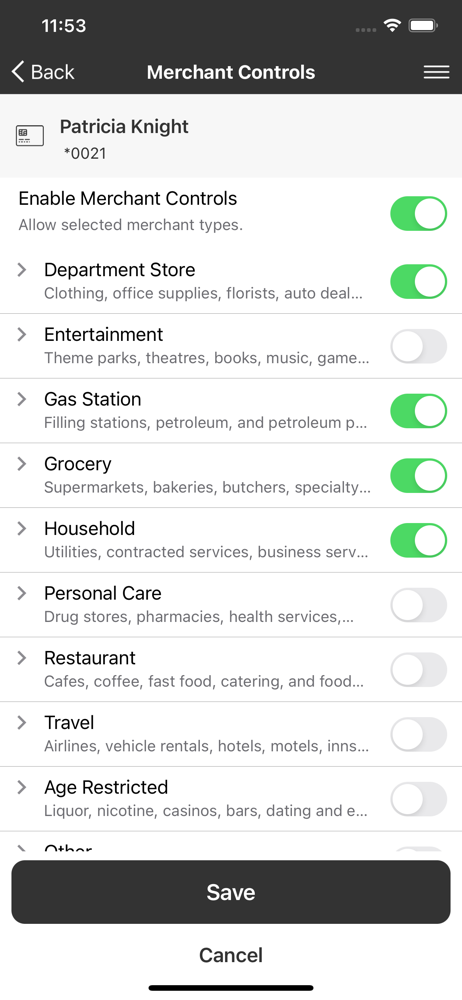 Hiawatha Card Control screenshot 4