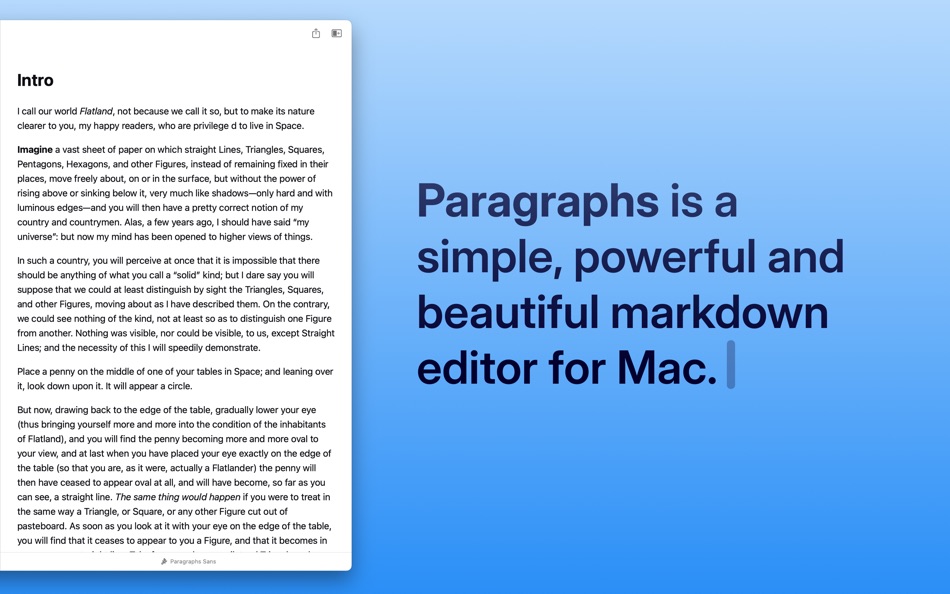 #2. Paragraphs: A Writing App (macOS) 由: Triplane
