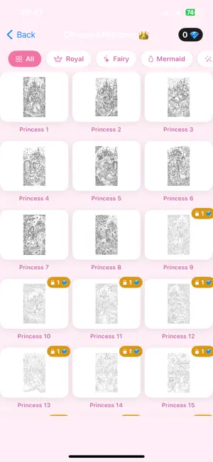 Princess Coloring Magic screenshot 4