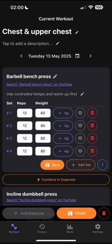 Tracking Gains screenshot