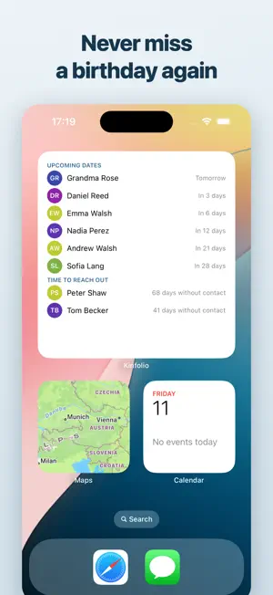 Kinfolio: Keep in Touch Notes screenshot 3