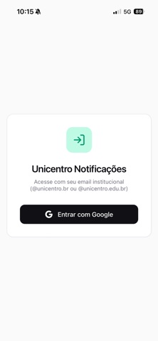 Notificações Unicentro screenshot