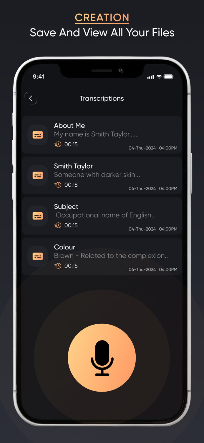 Transcription - Speech to Text